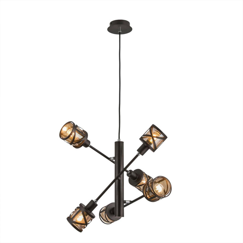 Люстра 51 см Citilux Гессен CL536165 коричневый