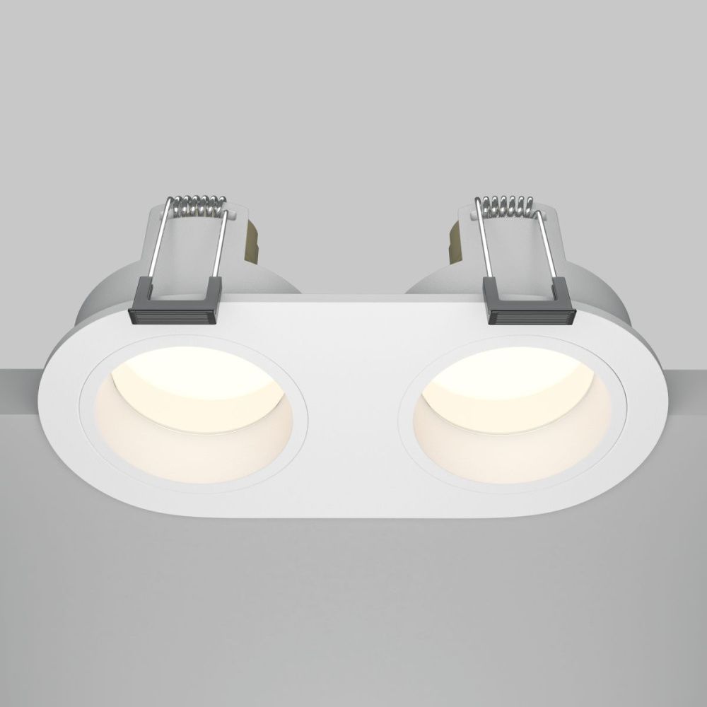 Встраиваемый светильник 14 см, Maytoni Technical Share DL126-02-GU10-W, белый