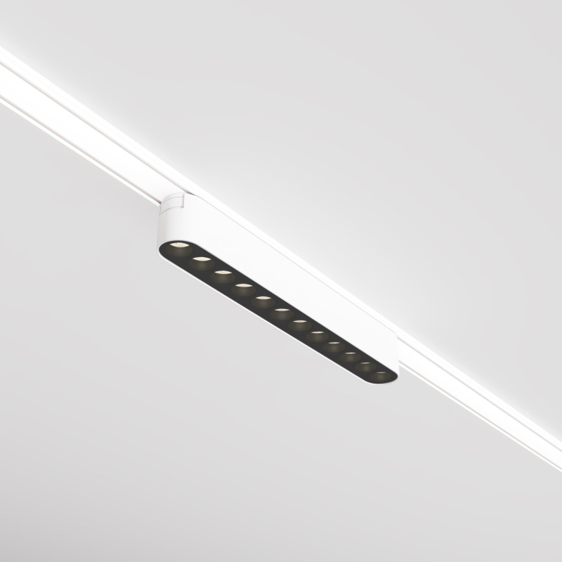 Трековый светильник 2,6*22,2*2,9 см, LED 12W, 3000К, Белый Maytoni Points TR082-1-12W3K-M-W