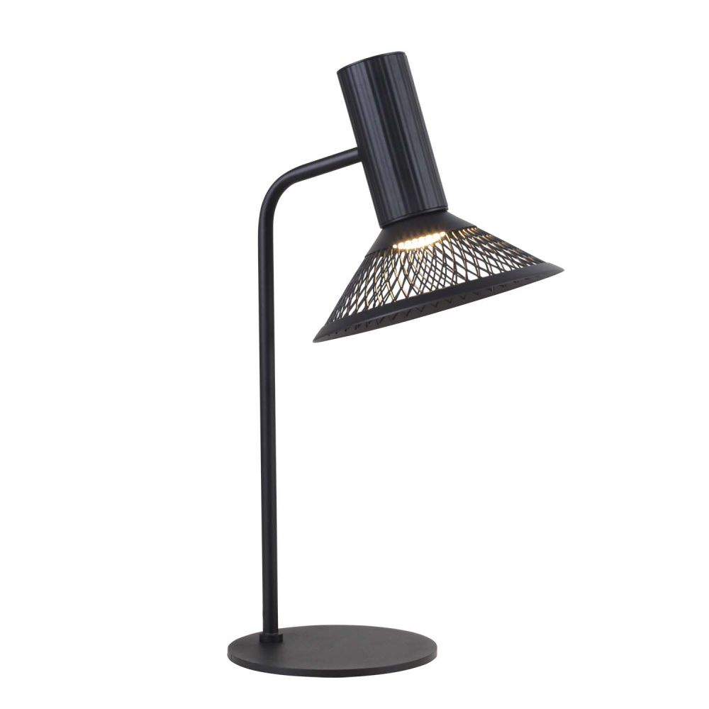 Настольная лампа 18*42 см, 1*LED, 6W, 3000K, F-Promo Metrics 4623-1T, черный матовый