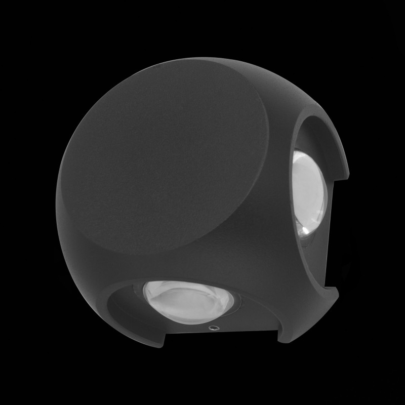 Светильник уличный настенный 6 см, 4W 4000K ST LUCE VOLTI SL9505.401.01 Черный
