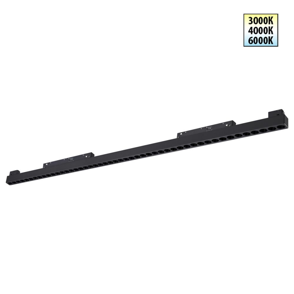 Трековый светильник 88 см, 45W, 3000-6000K, 48V FLUM, Novotech 359627, черный