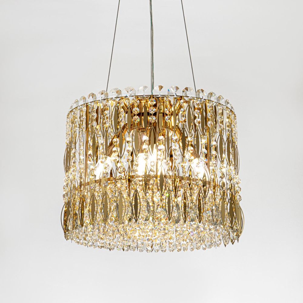 Подвесная люстра 40*40*125 см, Е14 6x40W, Золото MODELUX ML.315.6 GD