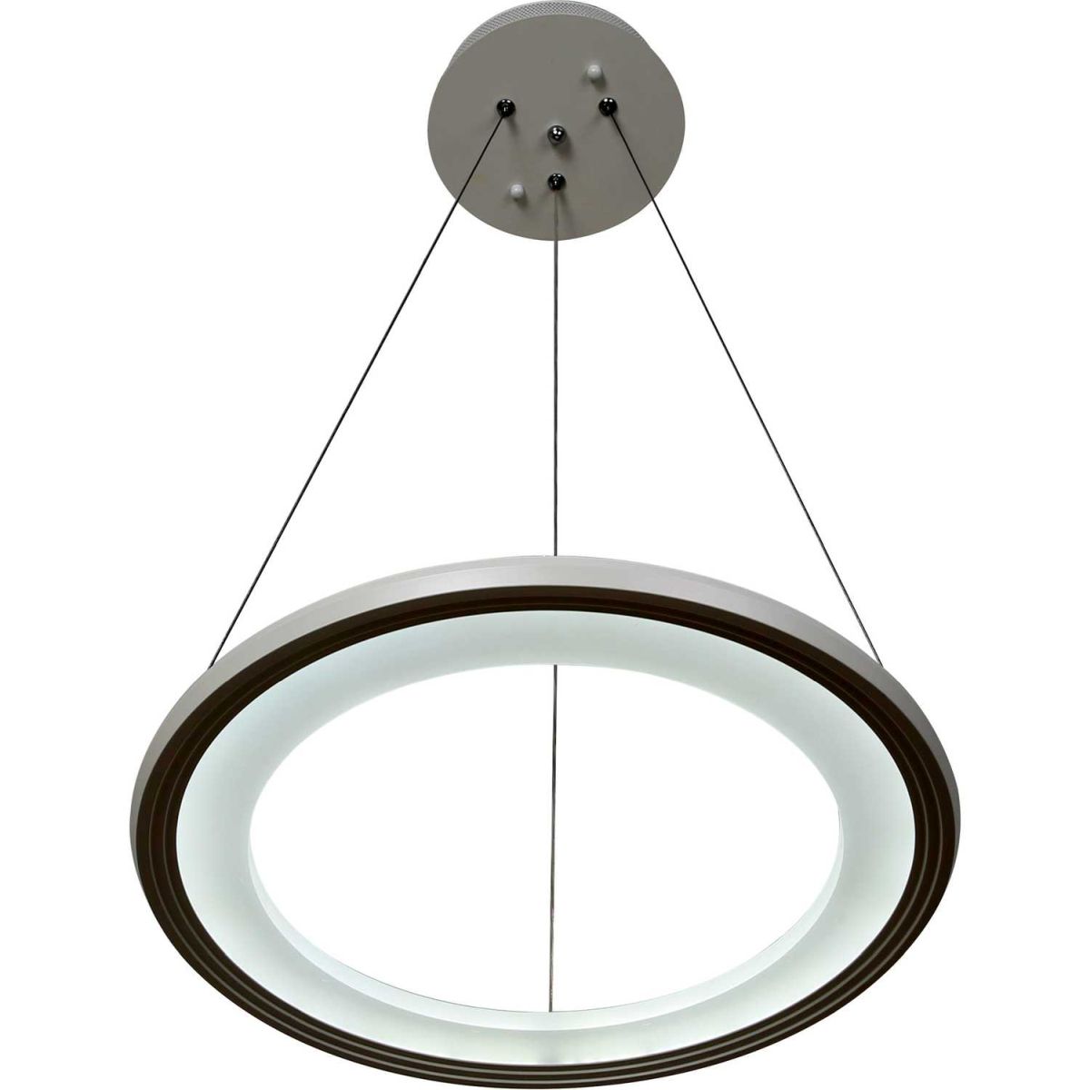 Светильник подвесной светодиодный 40*40*120 см, 1*LED 23w белый Stilfort Hoop 2087/71/01C