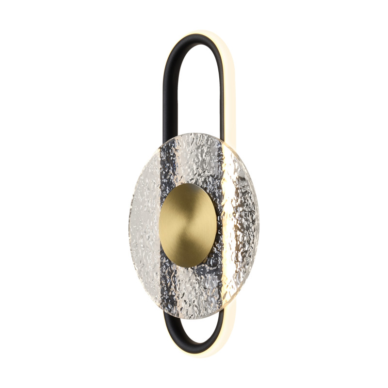 Бра 22*22*39 см, LED,  7W, 3000К, Freya Drip FR6173WL-L12B черный