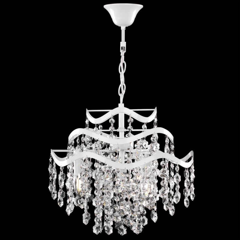 Подвесная люстра Freya Charlotte FR1001PL-04W, диаметр 41 см, белый