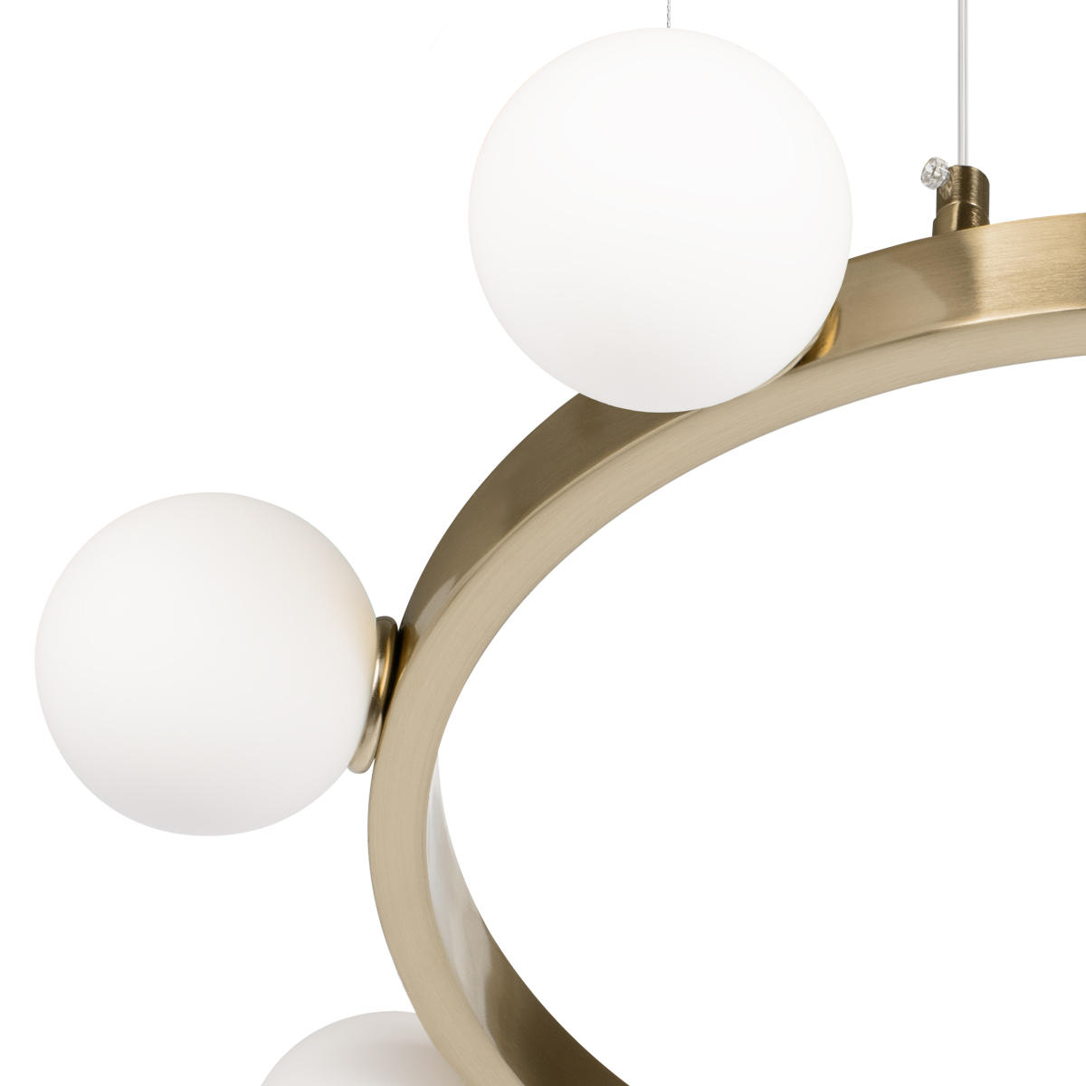 Подвесный светильник 60*8 см, 8*G9*40W LOFT IT Hoop 10311/8 латунь