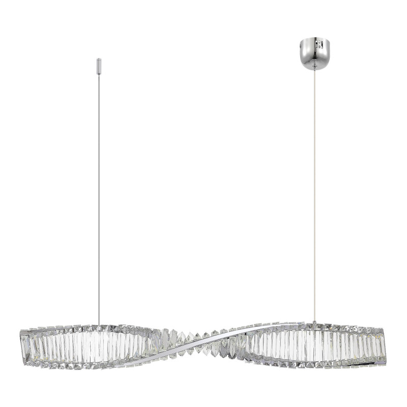 Светильник подвесной 7,6*200 см, LED*1*21W, 3000K, St Luce Elica SL6205.113.01, Хром