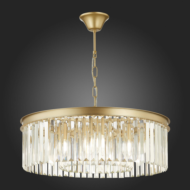 Люстра подвесная 55 см, ST LUCE ERCOLANO SL1624.203.08 шампань