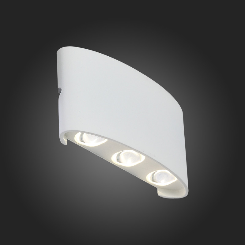 Светильник уличный настенный 17 см, 6W 4000K ST LUCE BISELLO SL089.501.06 Белый кварцевый