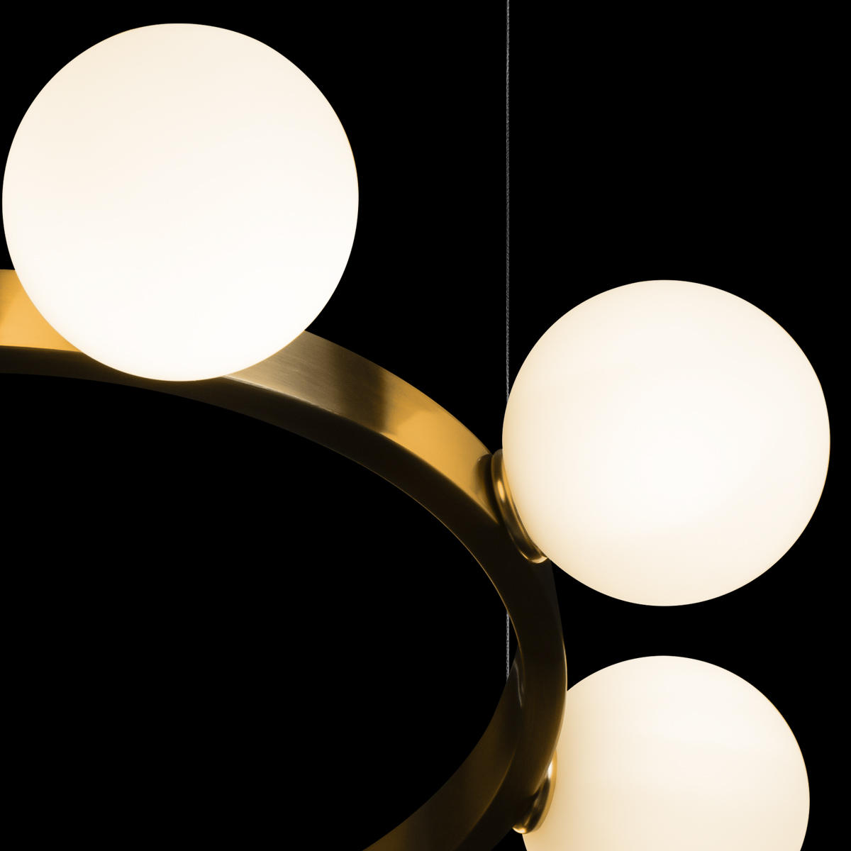 Подвесный светильник 60*8 см, 8*G9*40W LOFT IT Hoop 10311/8 латунь