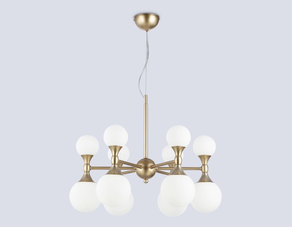 Подвесная люстра **45- см, 12*G9*28W, K, Ambrella Light High Light LH51050, золото