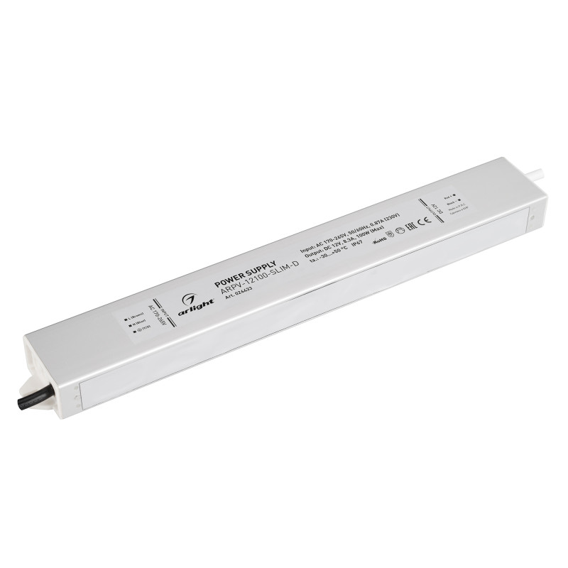 Блок питания для светодиодной ленты Arlight 026433 30,3*4*2,2 см.