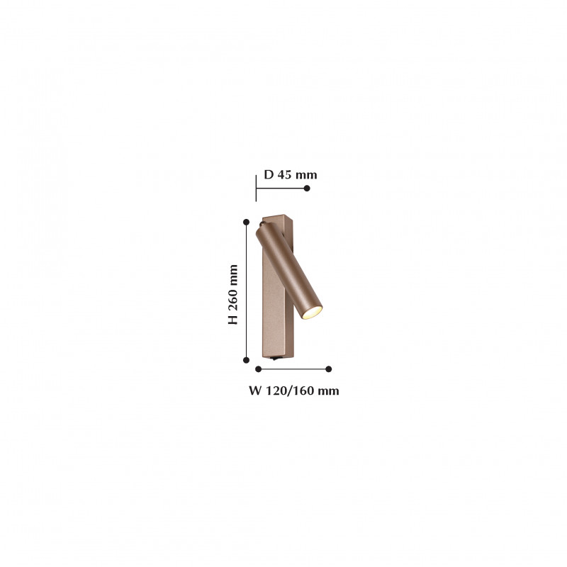 Бра Favourite Specimen 2228-1W, D45*W120/160*H260, перламутровое золото