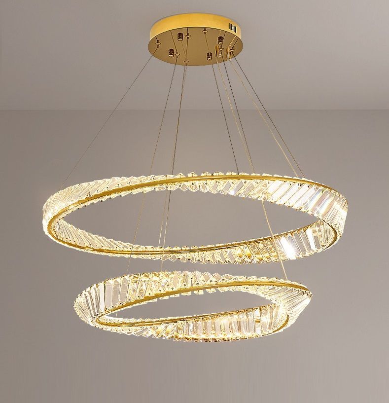 Светильник DZN-54456 ЗОЛОТО  D800 + 600/H1500/2/LED/.W/4000K