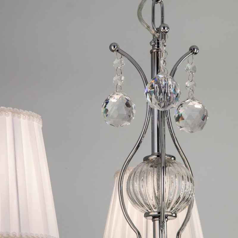 Подвесная люстра Citilux CL438131 Шелли, хром, диаметр 55см