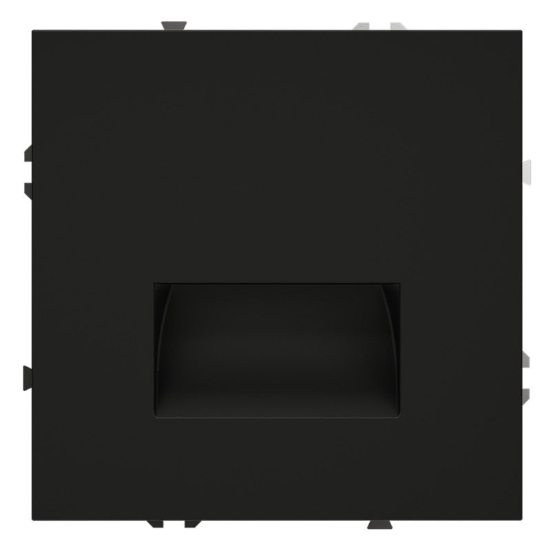 Подсветка светодиодная встраиваемая Voltum S70, черный матовый пластик Soft touch VLS070608