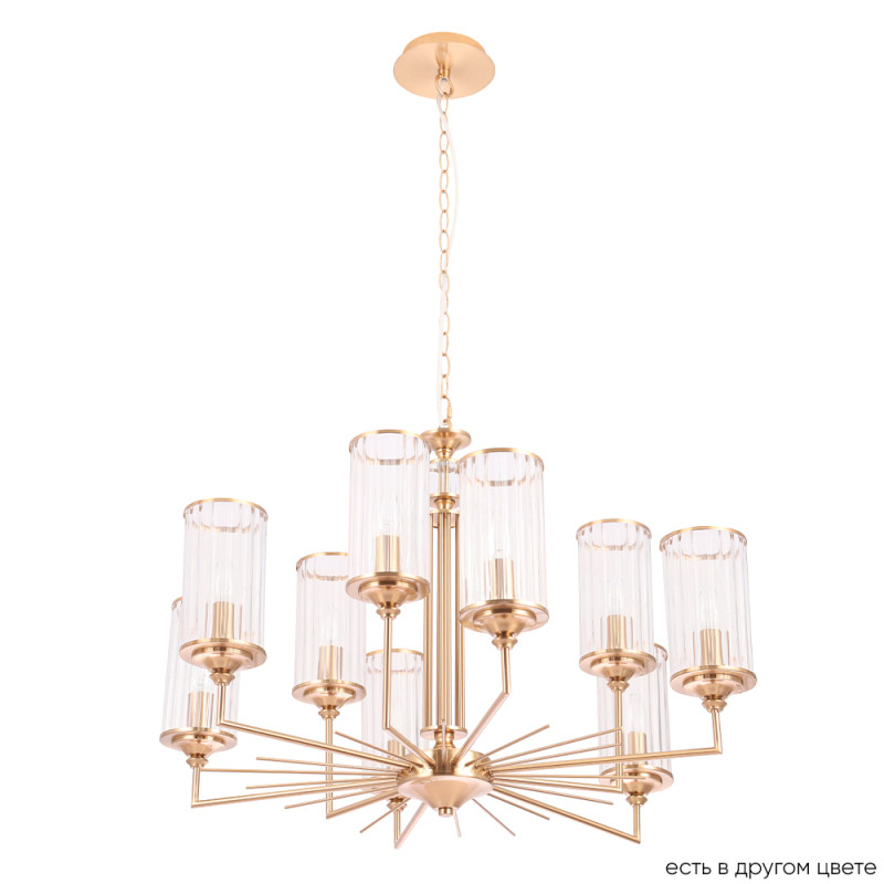 Светильник 80 см, Crystal Lux GLORIA SP9 BRASS, латунь