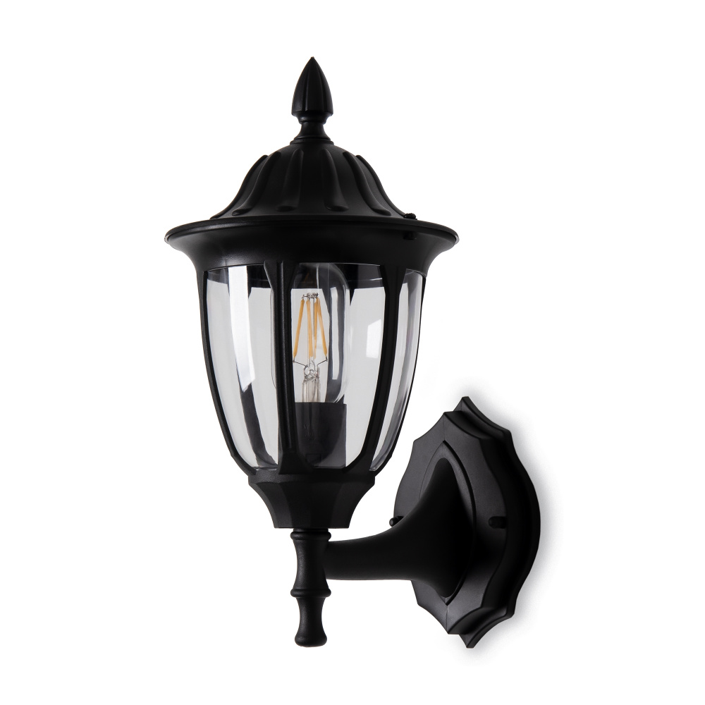 Уличное бра 21*16,3*-33 см, 1*E27*13W Voltega  VGL7305WL-01B, Черный