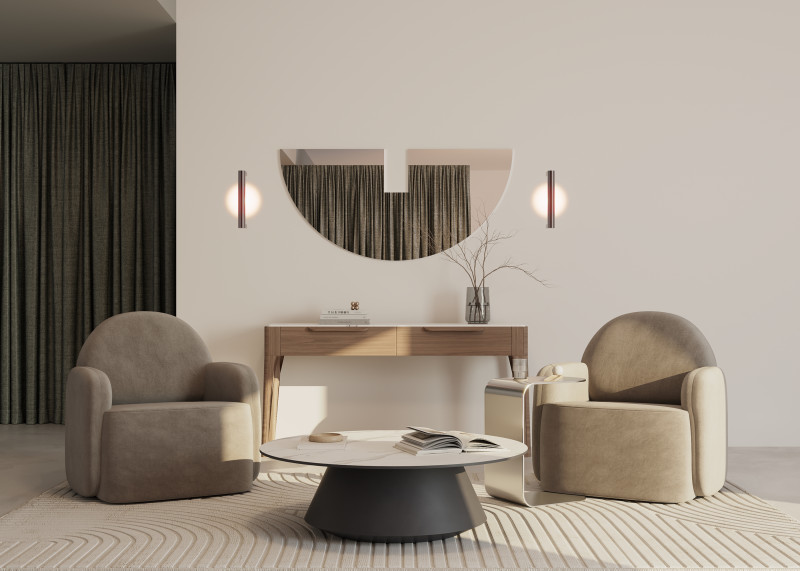 Бра 10,2*4,5*35 см, LED, 3000К, Maytoni Theorema MOD288WL-L5CH3K хром