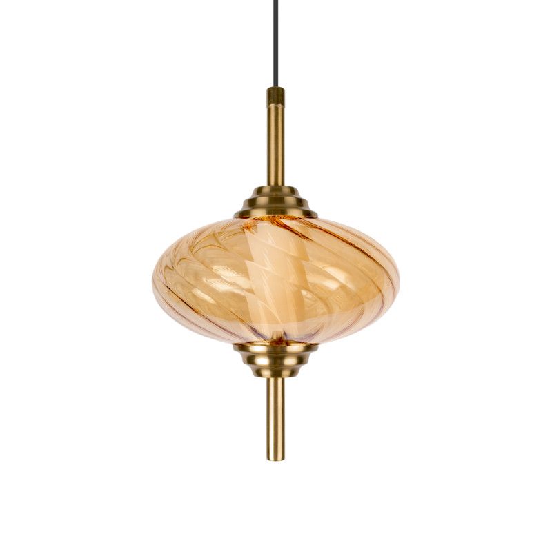 Подвесной светильник *15*-22,5 см, 1*LED*30W, 4000K, LOFT IT Helix 10421/C Amber, бронзовый