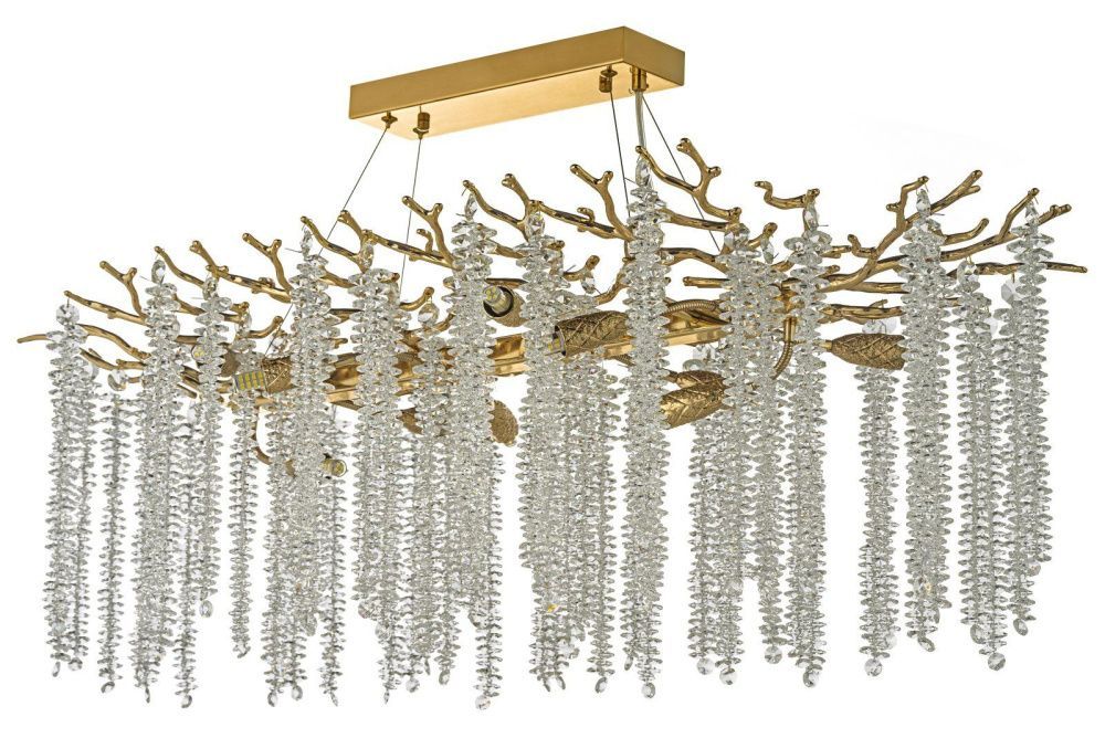 Люстра подвесная ** см, 10*G9*40W, Dio D`arte Tavenna Gold Tavenna H 1.5.100x40.100 G, золотой