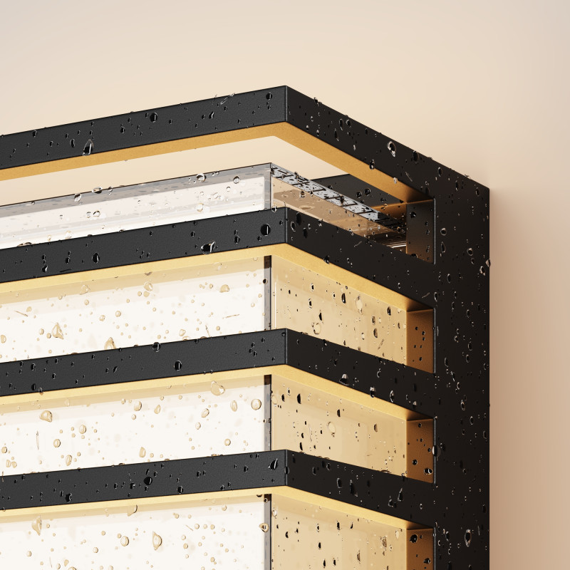 Светильник настенный 16,6*10*16,6 см, LED, 10W, 3000К, Maytoni Downing Street O020WL-L10B3K черный