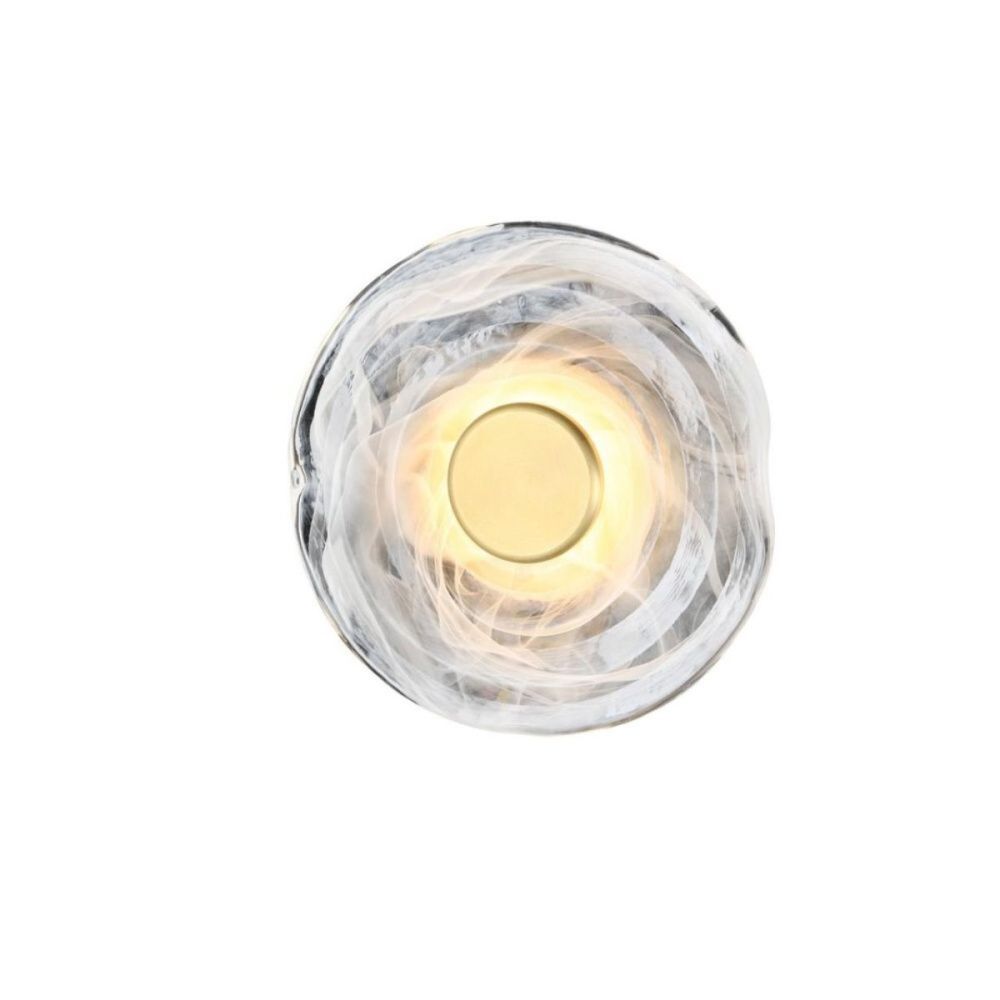 Настенный светильник 20 см, 5W, 3000K, Aployt Anecia APL.061.01.05, латунь