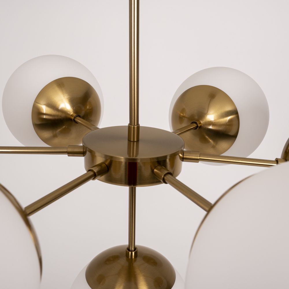 Подвесной светильник Copper Light Chandelier 7 80*80*48 см, 7*E14*40W, ImperiumLoft 40.1492, Золотистый