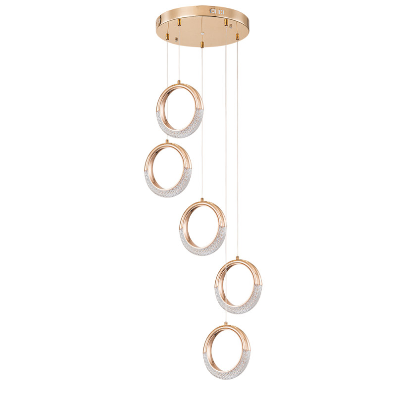 Люстра 51*200 см, 1 LED*21W, 4000 К, Arte Lamp Montana A7777SP-5GO, Золото