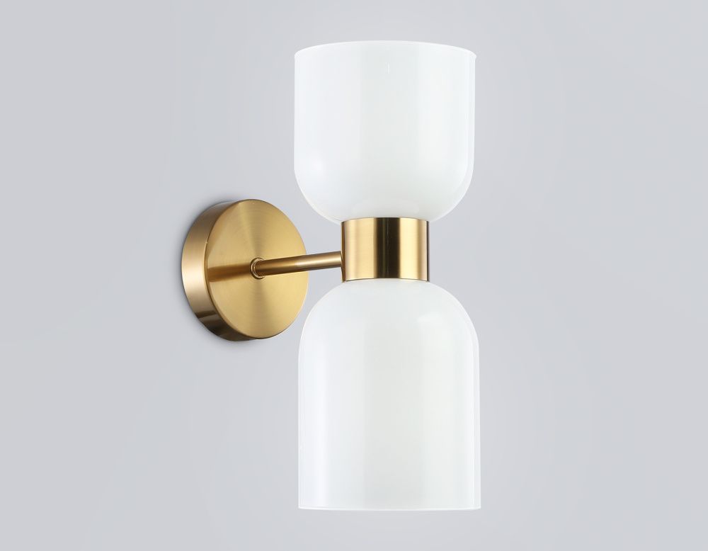 Бра 21,5*12*30- см, 2*E14*40W, K, Ambrella Light High Light LH56097, латунь