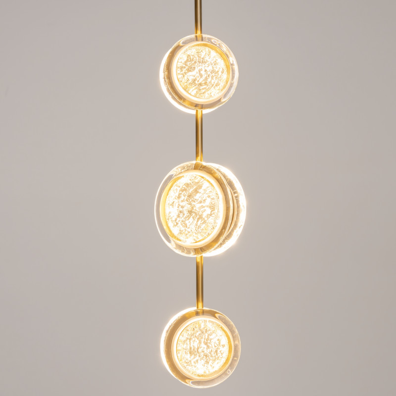 Подвесной светильник 12,6*13*368 см, LED, 3000К, Maytoni Pharao MOD361PL-L22BS3K латунный