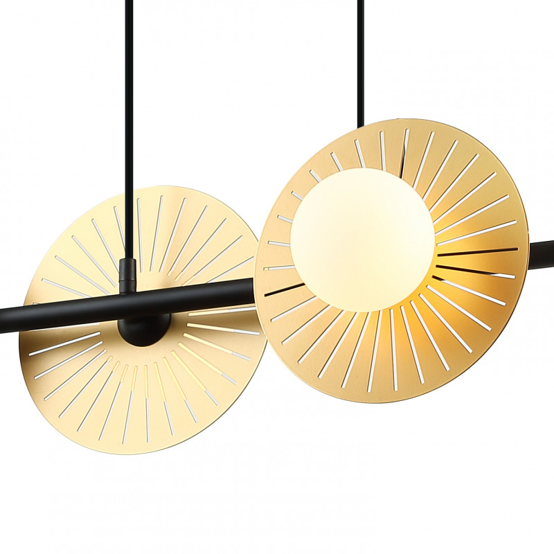 Подвесная люстра Favourite Sonnenblume 2356-4P, L955*W260*H210/1180, черный и золотой