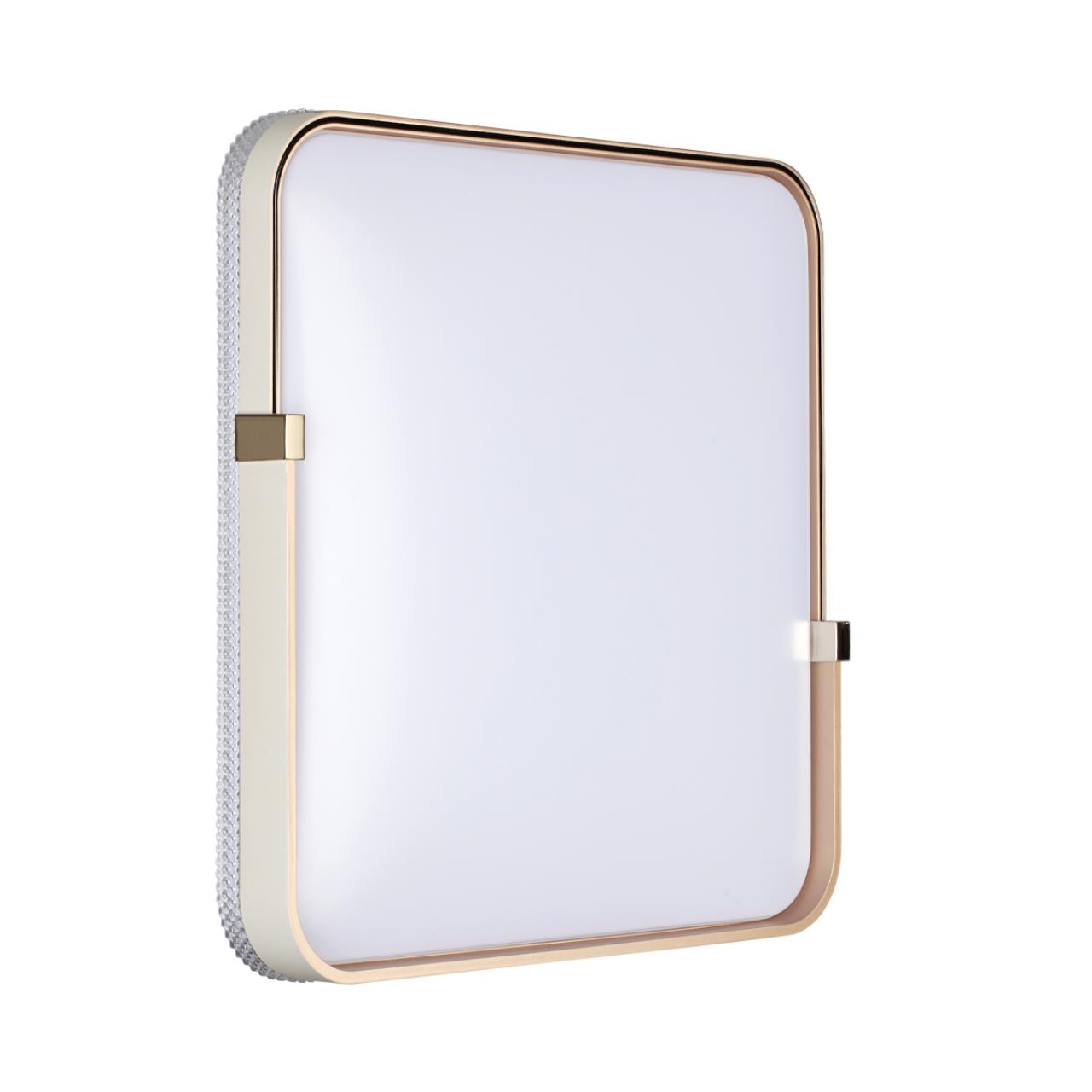 Светильник 49*48,5*7,3 см, LED 1*70W, 3000-6000 К, Sonex Olidi White 7680/EL, белый/золотой