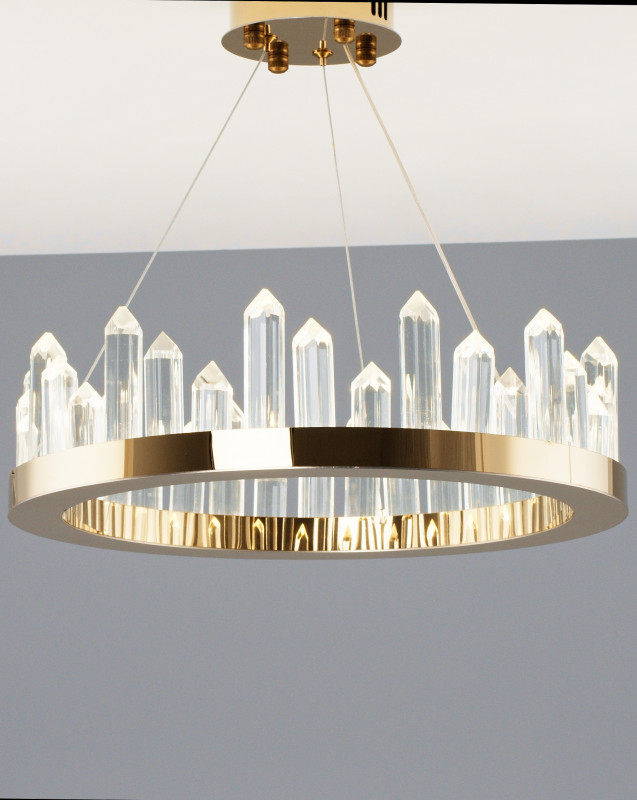 Подвесной светодиодный светильник 40*100 см, LED 25 W, Moderli Ingrid V9050-PL Золотой