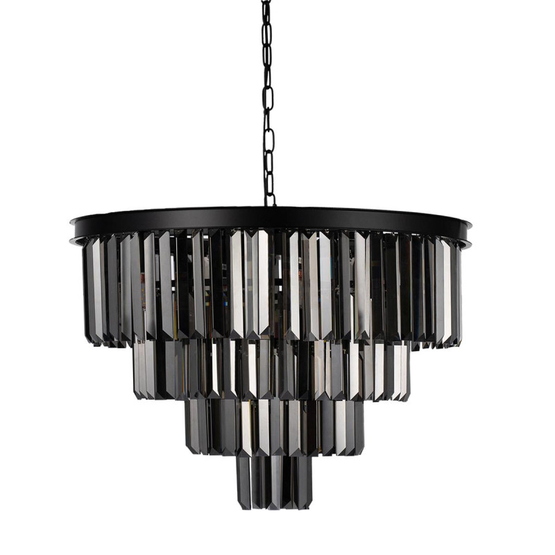 Подвесная люстра Loft IT Prism 10018/600C, диаметр 60 см, черный