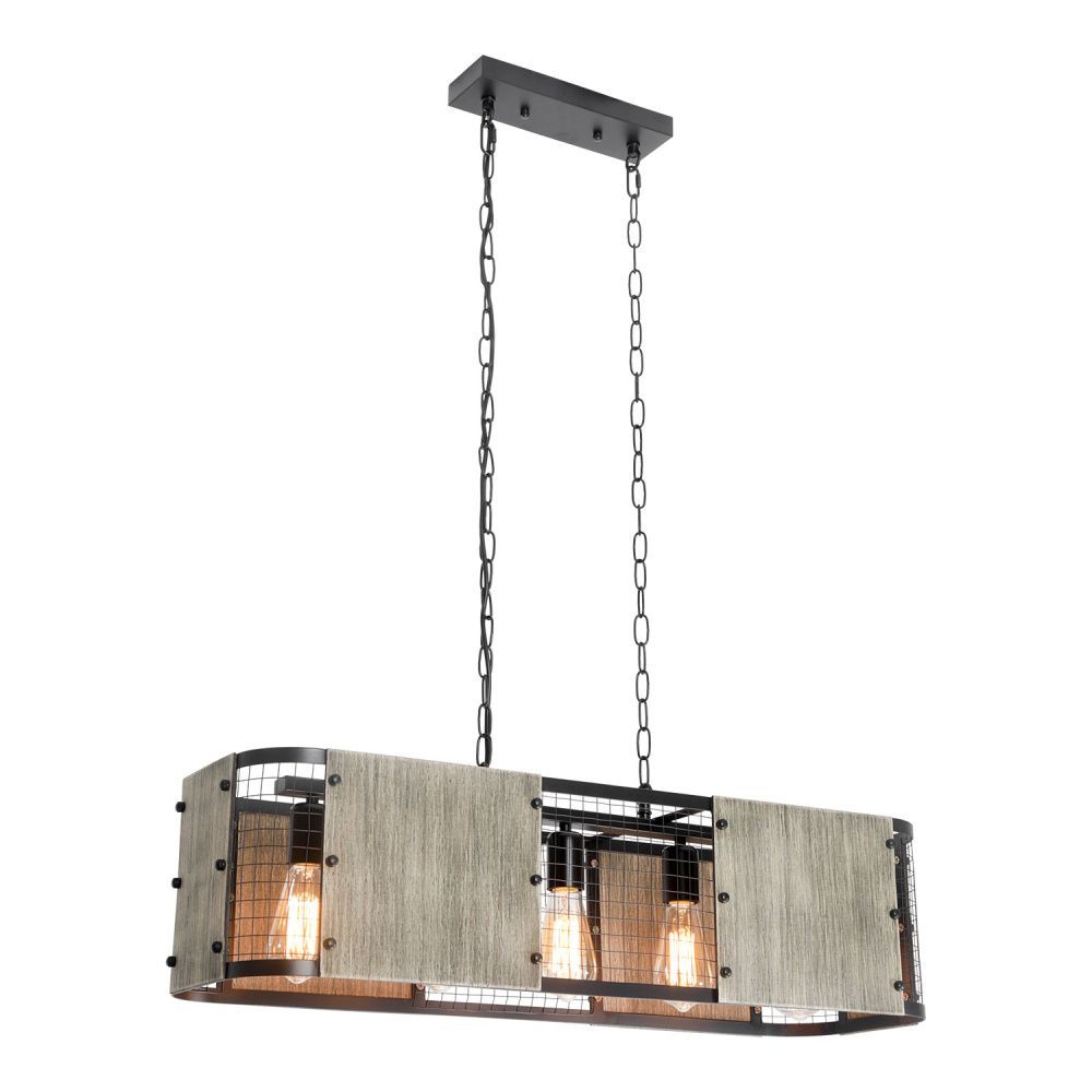 Линейно-подвесной светильник *80*55-160 см, 5*E27*60W, Lussole  LSP-6075, черный