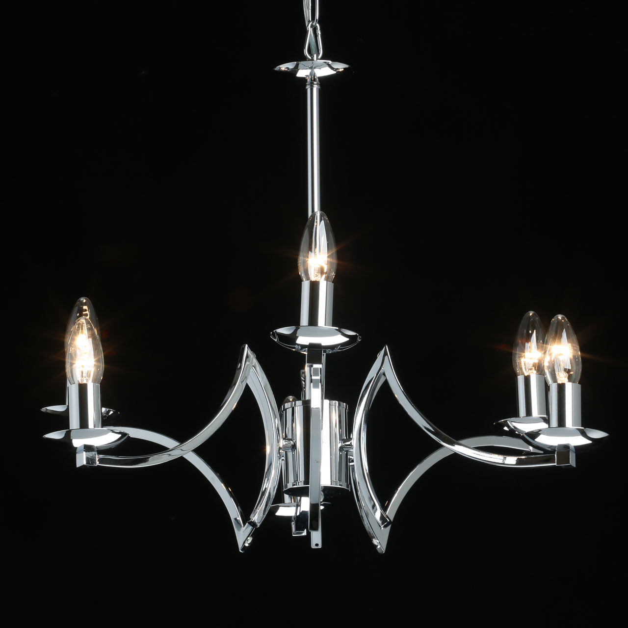Люстра 58*92 см, 6*E14 хром MW-Light Атмосфера 699011106