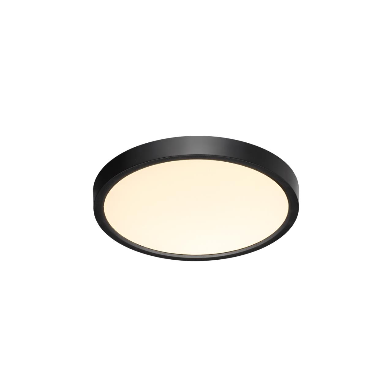 Cветильник 23*2,5 см, LED 18W, 3000/4000 К, IP40, черный, пластик Sonex Alfa Black, 7660/18L