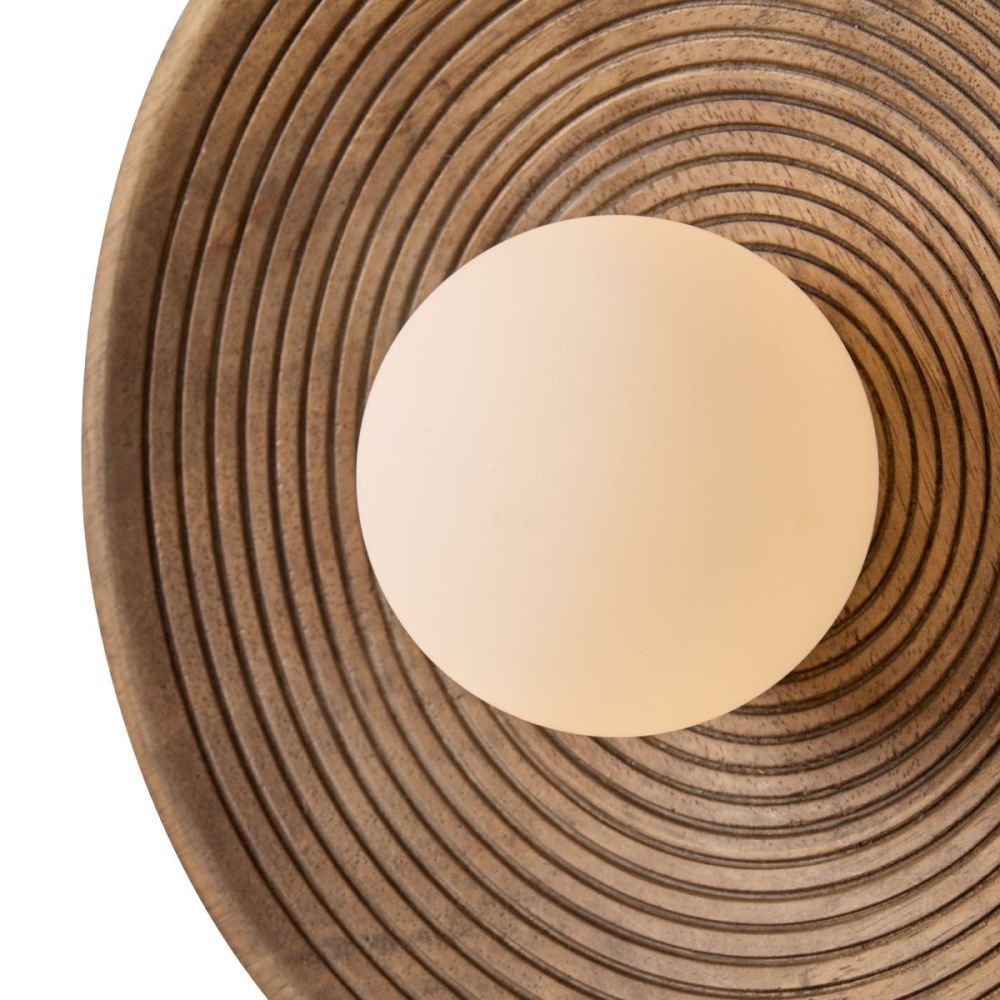 Настенный светильник 30 см, Freya Albero FR5589WL-01T1, латунь-дерево