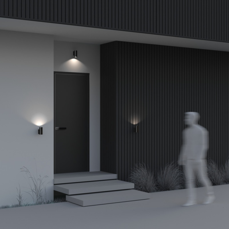 Уличный настенный светильник Maytoni Bowery  O574WL-01B, черный/матовый