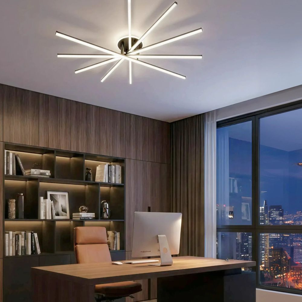 Светильник 120 см, 150W, 3000-5500K, 25 м2 Citilux TRENT CL203651 LED, черный