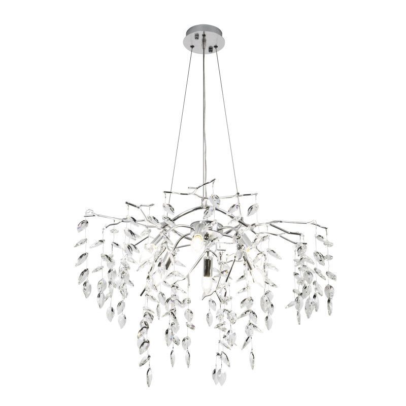 Люстра 85*85*50-130 см, 6*Е14*40W, Modestyle  MS.2104.6 CH, Хром