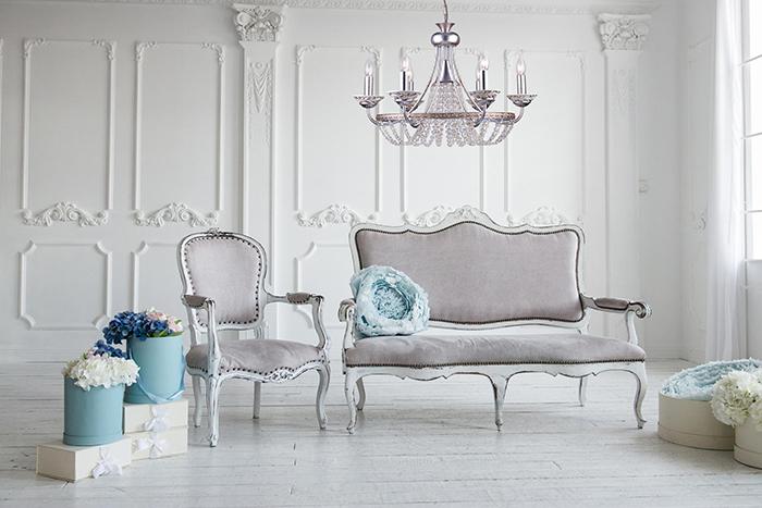 Люстра *63*45 см, 6*E14*40W, Arti Lampadari Latera Latera E 1.1.6 S, Серебро