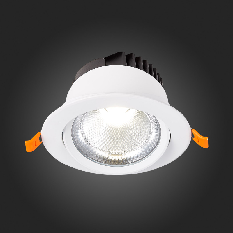 Встраиваемый светильник 11 см, 15W 3000K ST LUCE Встраиваемые светильники ST211.538.15.36 Белый