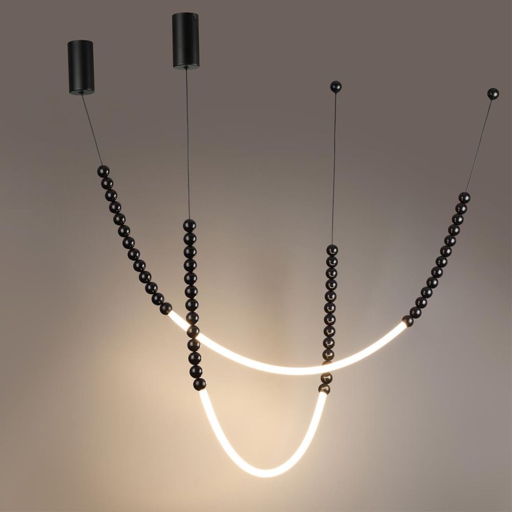 Светильник *3*150- см, 2*LED*25W, 3500K, Odeon Light Monella 7149/24CL, черный