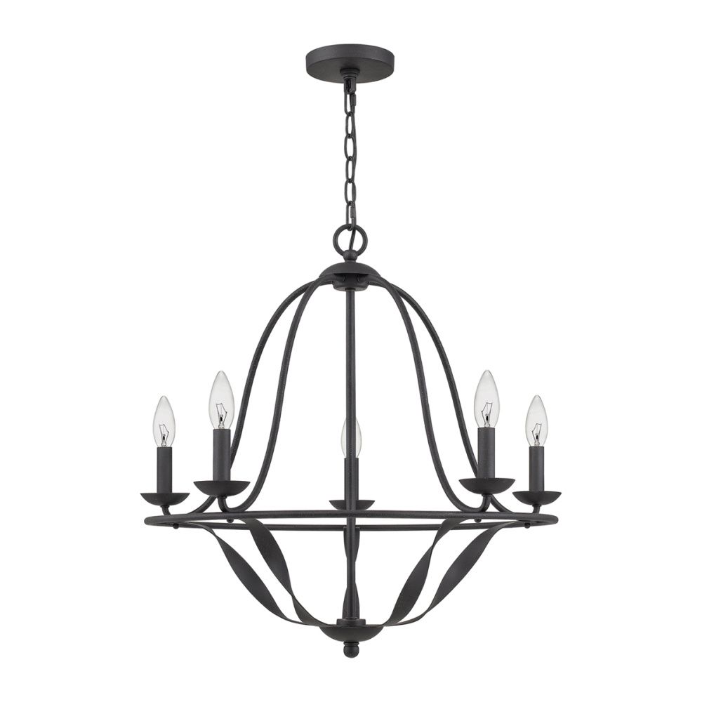 Люстра *64*64-317 см, E14*40W, Natural Concepts Quoizel Bradbury BAYVIEW-8M-BK, черный, латунь