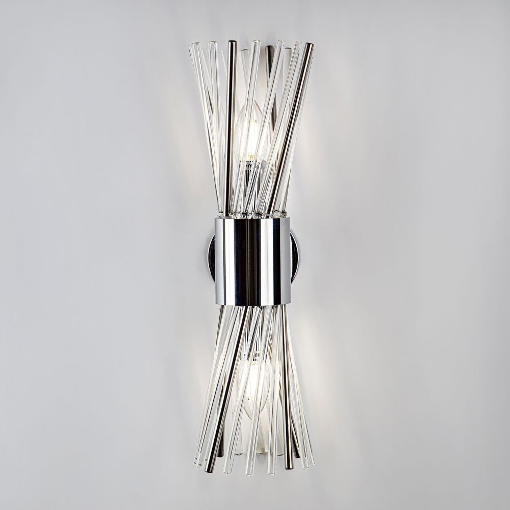 Настенный светильник 14*13*0,0000 см, Е14 2x40ВтW, Хром MODELUX ML.517.02