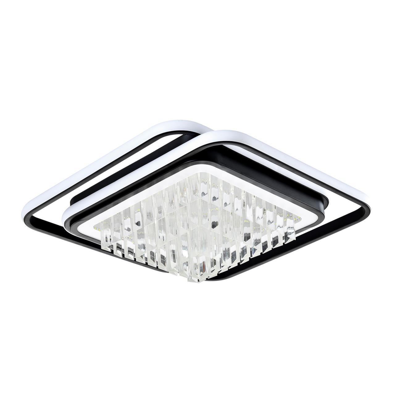 Светильник 46*46*20 см, LED 110W, 3000 / 6000K, Черный LED4U L8021-450 BK