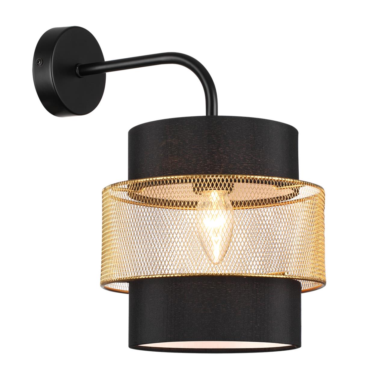 Бра 29*33 см, 1*E27 Lumion ANIMAISA 8003/1W черный, золотой
